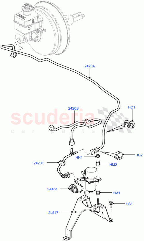 Part Diagram for Land Rover LR018332