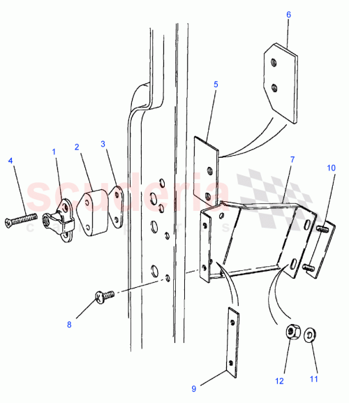Part Diagram for Land Rover SE106161L