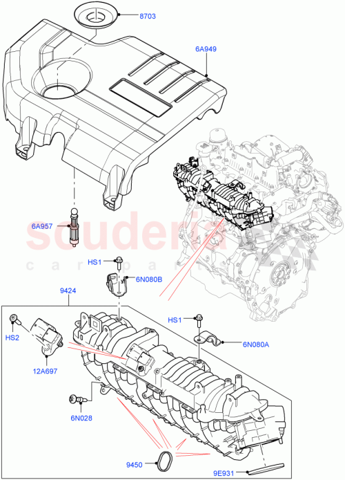 Part Diagram for Land Rover LR139685