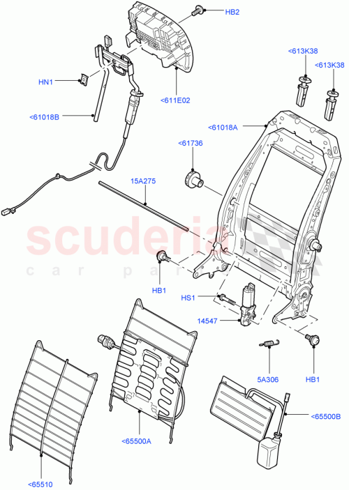 Part Diagram for Land Rover HHC500032