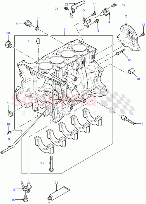 Part Diagram for Land Rover LR056258