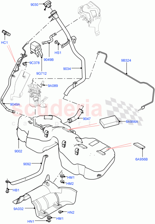 Part Diagram for Land Rover LR092980