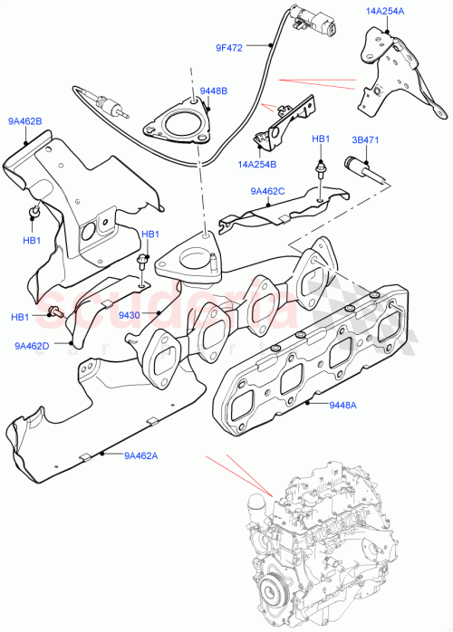 Part Diagram for Land Rover LR082480