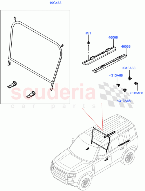 Part Diagram for Land Rover LR133503