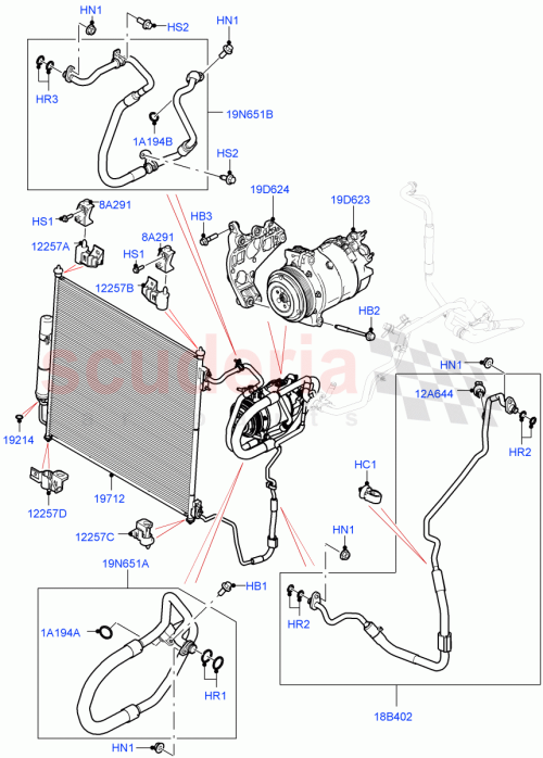 Part Diagram for Land Rover LR141980
