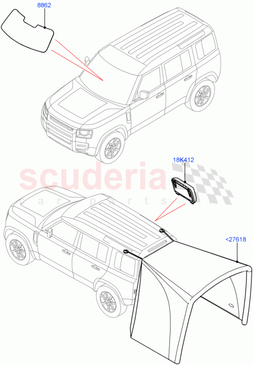 Part Diagram for Land Rover VPLEP0531