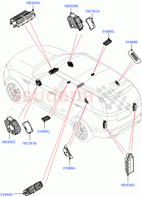 Part Diagram for Land Rover LR161107