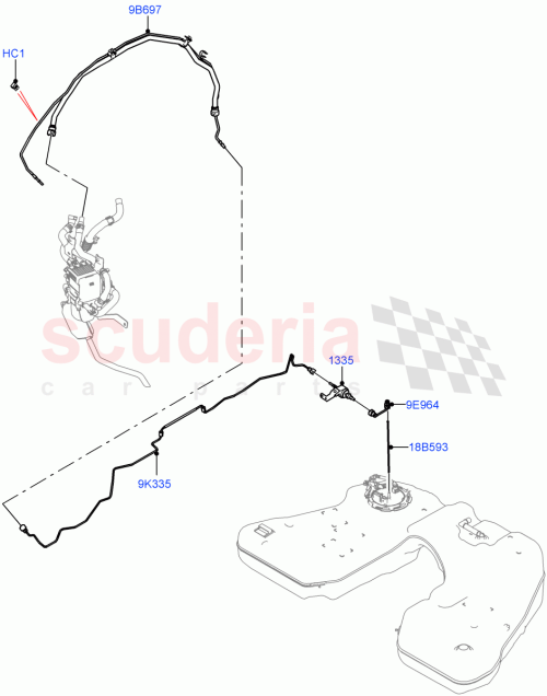 Part Diagram for Land Rover LR153509