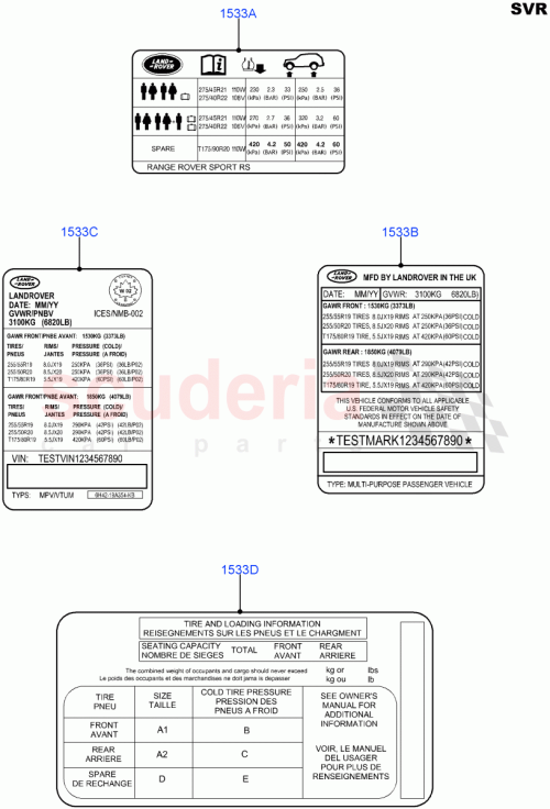 Part Diagram for Land Rover LR067039