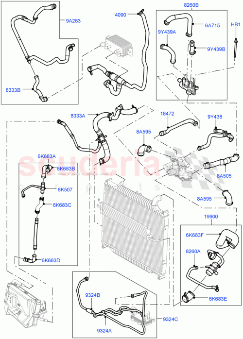 Part Diagram for Land Rover LR001850