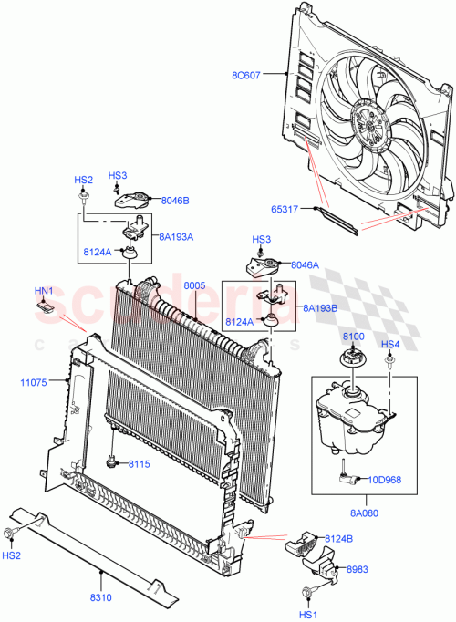 Part Diagram for Land Rover LR092805