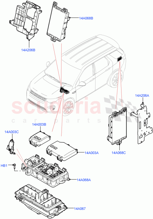 Part Diagram for Land Rover LR151364
