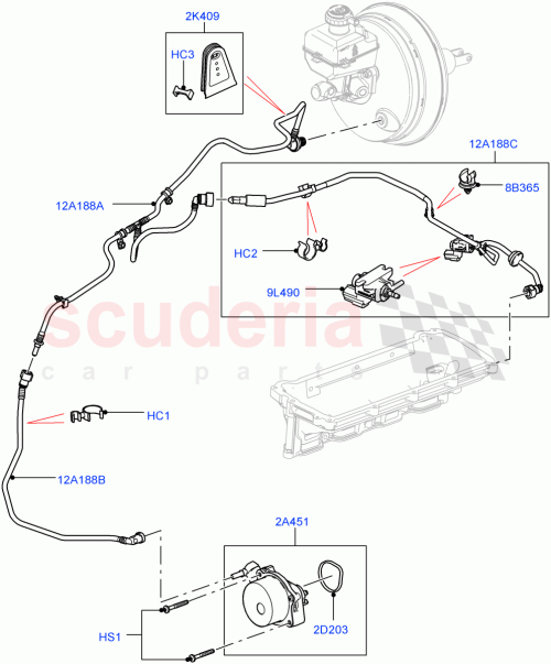 Part Diagram for Land Rover LR011356