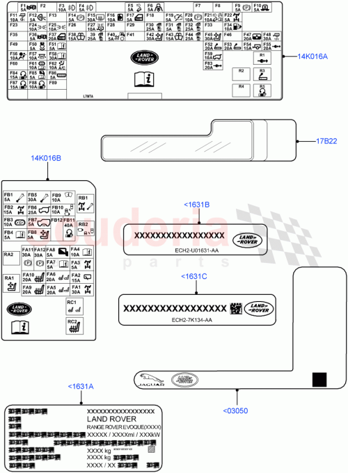 Part Diagram for Land Rover LR138636