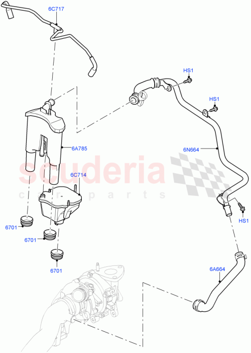 Part Diagram for Land Rover LR013532