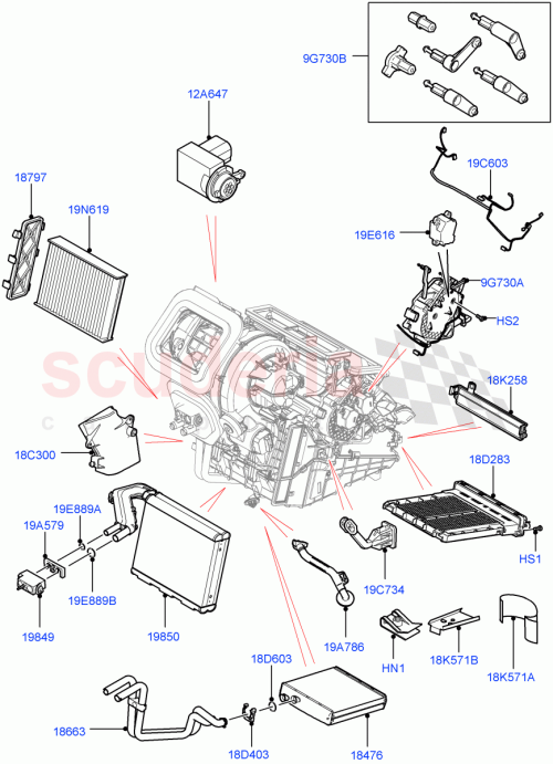 Part Diagram for Land Rover LR115808
