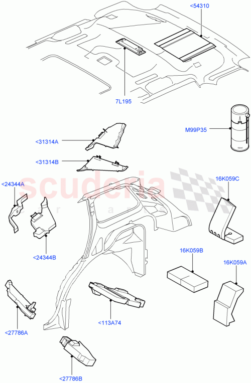 Part Diagram for Land Rover EUH000580