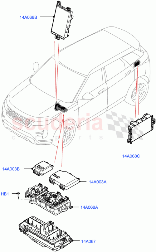 Part Diagram for Land Rover LR138410