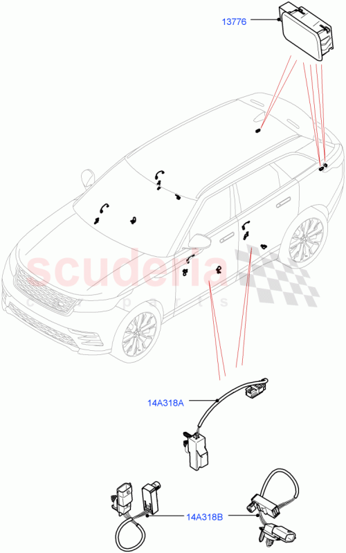 Part Diagram for Land Rover LR105718