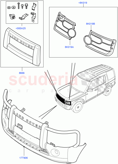 Part Diagram for Land Rover VPLAY0079
