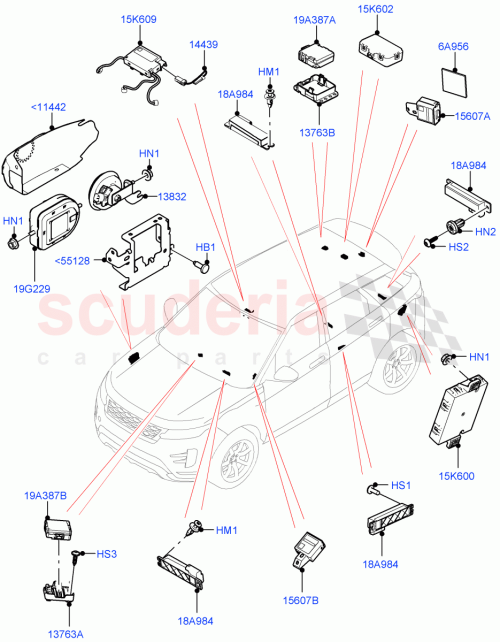 Part Diagram for Land Rover LR138727