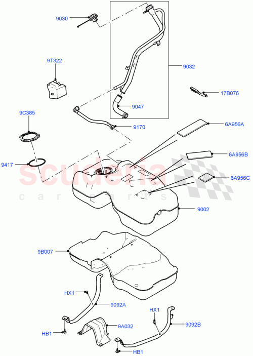 Part Diagram for Land Rover LR060829