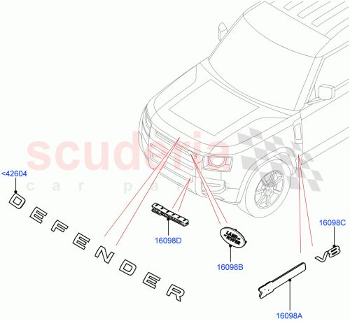 Part Diagram for Land Rover LR153670