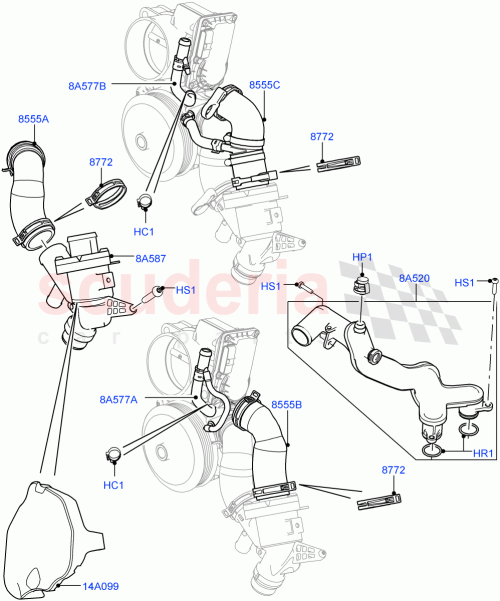 Part Diagram for Land Rover LR010799