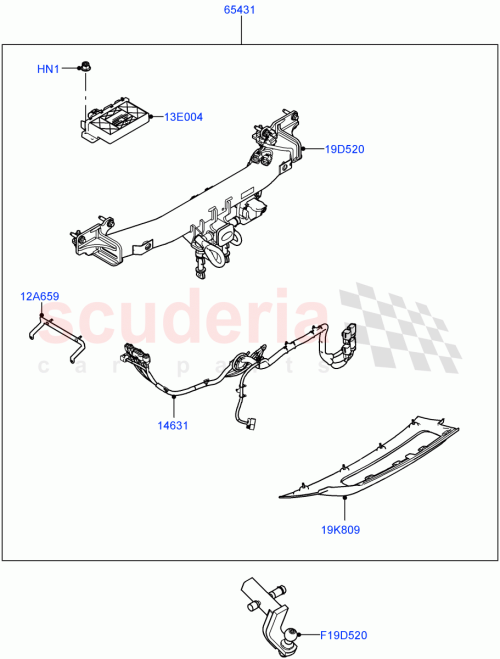 Part Diagram for Land Rover VPLKNAS003