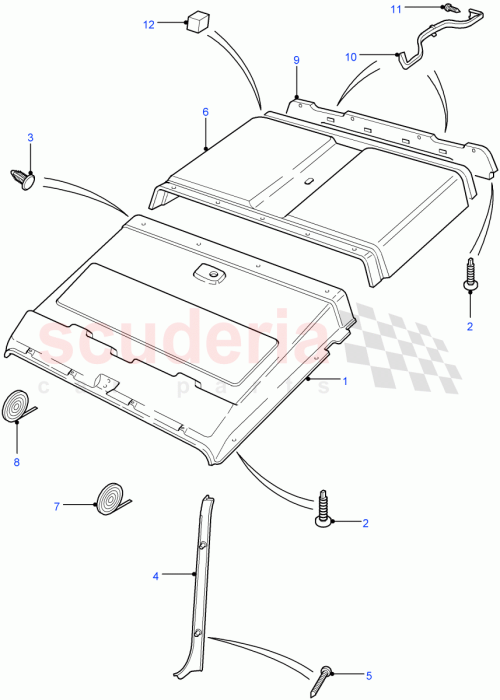 Part Diagram for Land Rover EDB501710LUH
