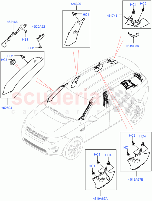 Part Diagram for Land Rover LR140222