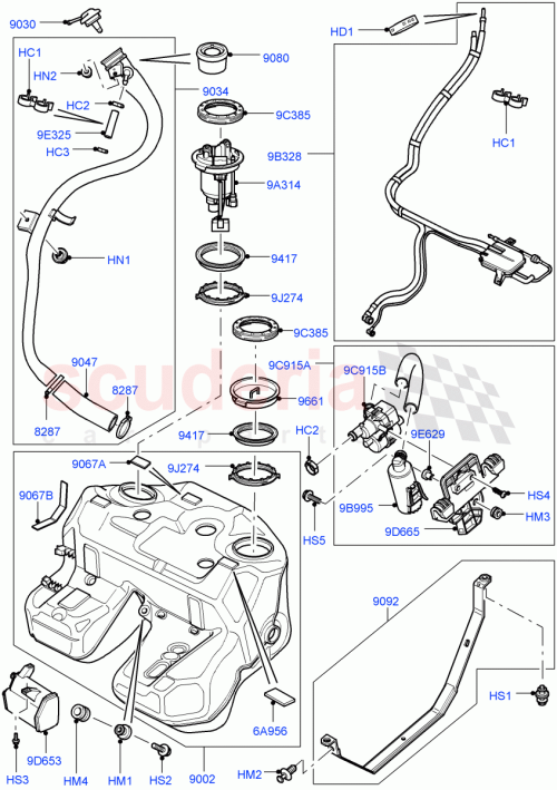 Part Diagram for Land Rover WYP000090