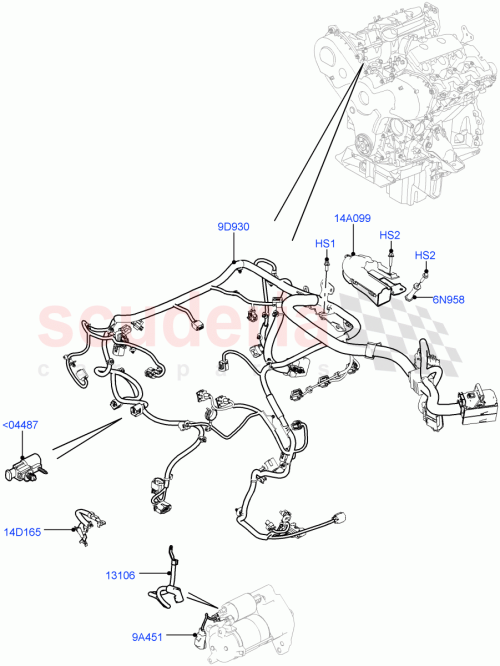 Part Diagram for Land Rover LR041092