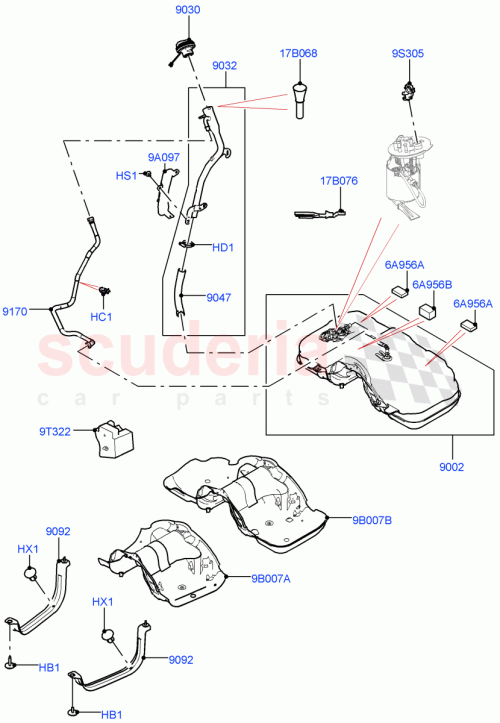 Part Diagram for Land Rover LR125430