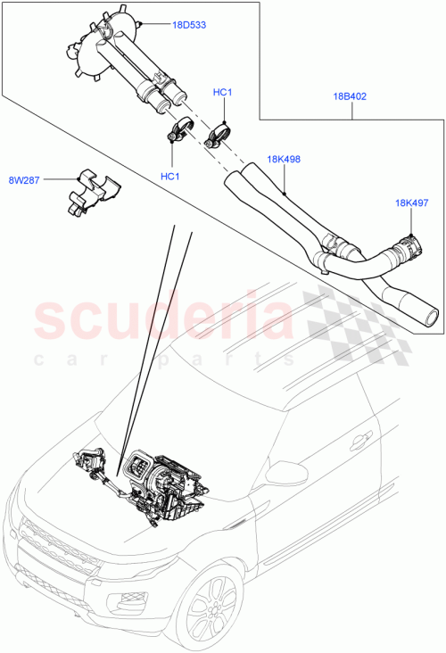 Part Diagram for Land Rover LR003009