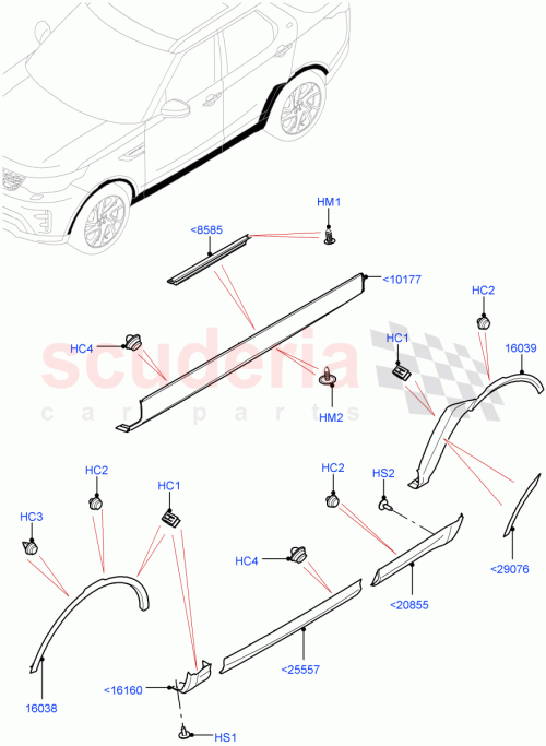 Part Diagram for Land Rover LR117002