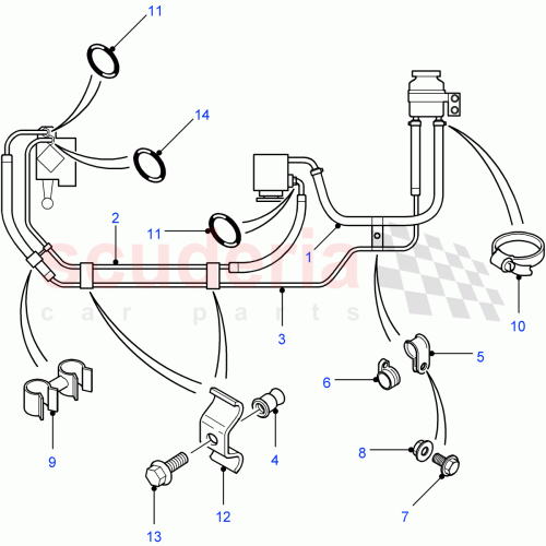 Part Diagram for Land Rover PEX500040