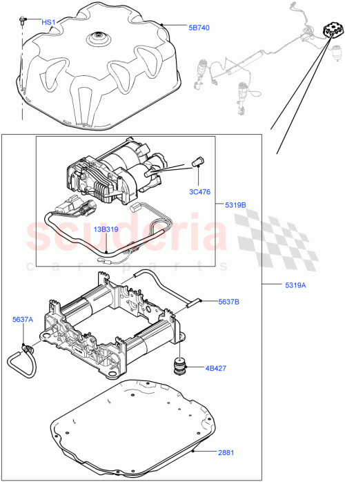 Part Diagram for Land Rover RQU500731