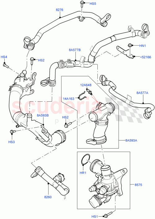 Part Diagram for Land Rover LR155605
