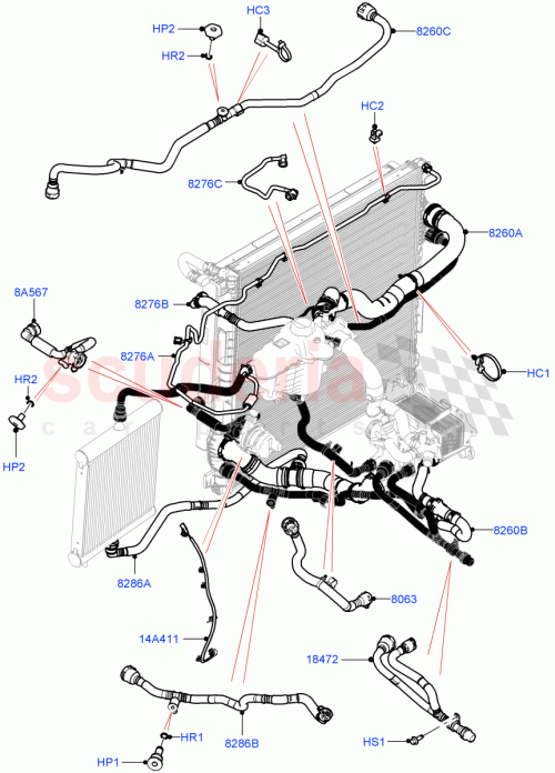 Part Diagram for Land Rover LR175775