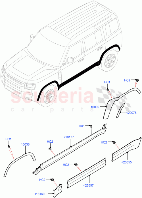 Part Diagram for Land Rover LR170779