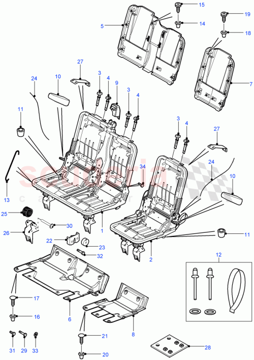 Part Diagram for Land Rover EAS500190