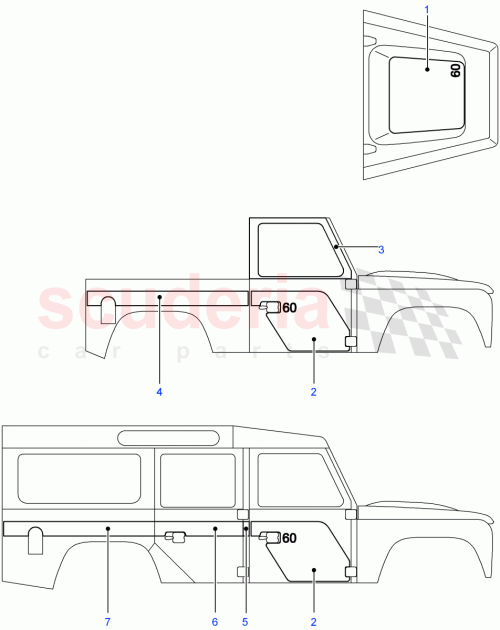 Part Diagram for Land Rover LR012060