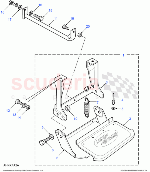 Part Diagram for Land Rover SE108201L