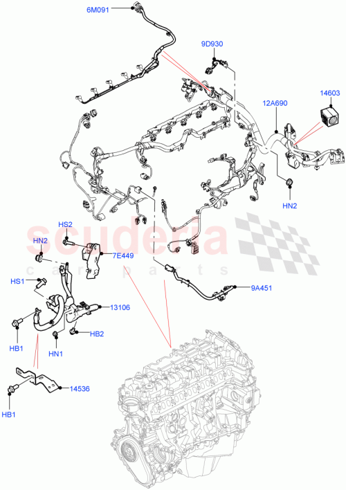 Part Diagram for Land Rover LR125612