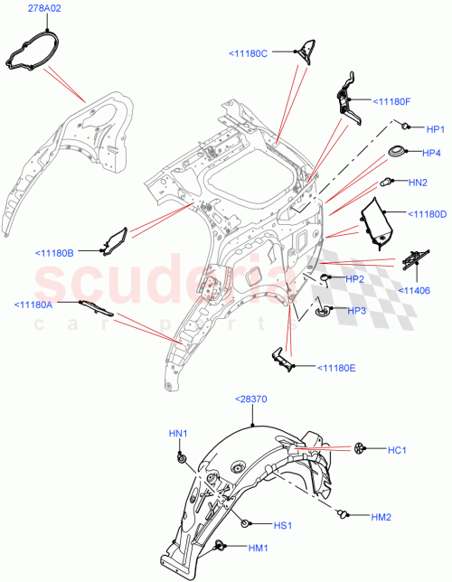 Part Diagram for Land Rover LR142421