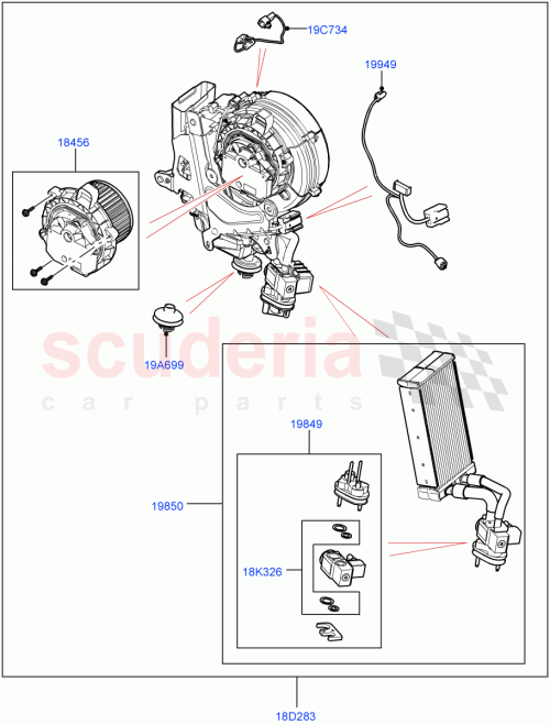 Part Diagram for Land Rover LR155058