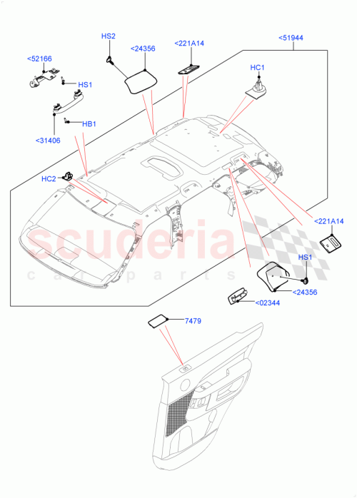 Part Diagram for Land Rover LR127481