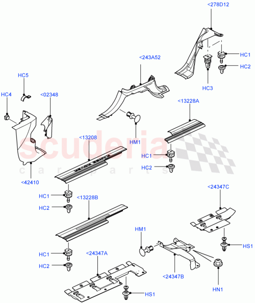 Part Diagram for Land Rover YZM000030