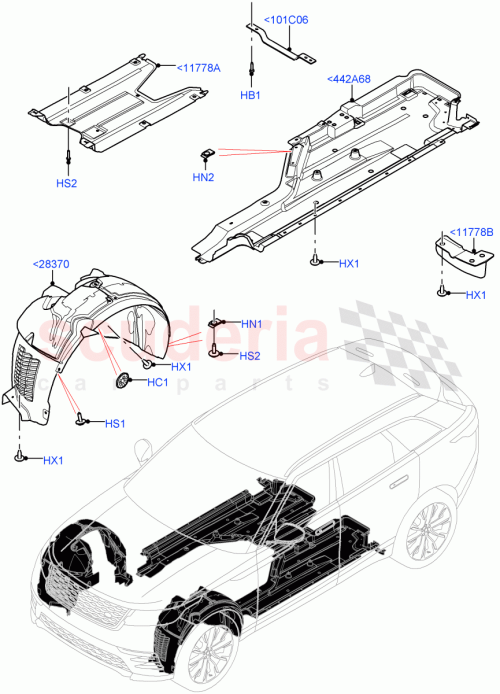 Part Diagram for Land Rover LR154911